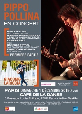 Pippo Pollina au café de la dance
